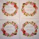 543 Roses - 3-ply -  ( blue) - Ambiente